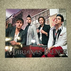 signed Marianas Trench poster